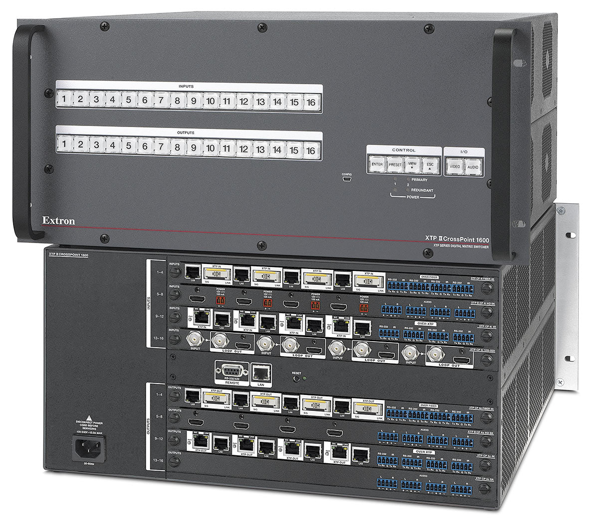Extron XTP II CrossPoint 1600 Frame w/ RPS