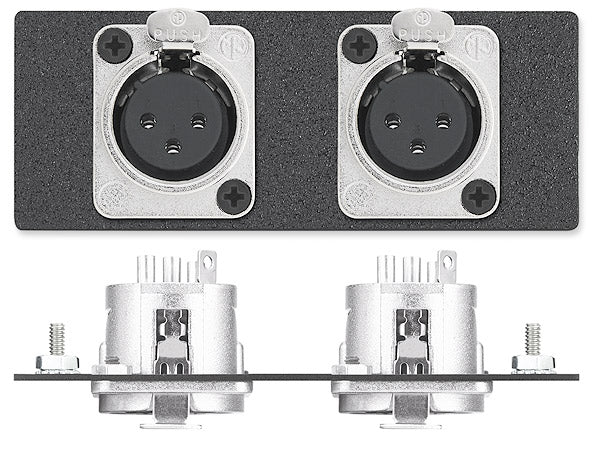 Extron Two XLR 3-pin Female to Solder Cups
