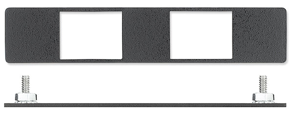Extron Blank Plate with Two Keystone Openings