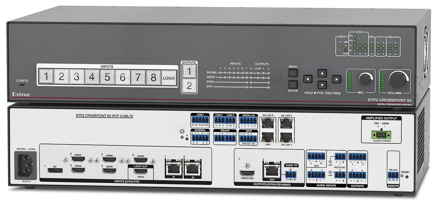 Extron DTP2 CrossPoint 82 IPCP Q MA 70
