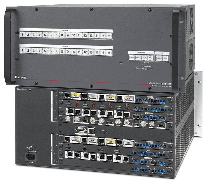 Extron XTP II CrossPoint 1600 Frame w/ RPS – Focus Collaboration