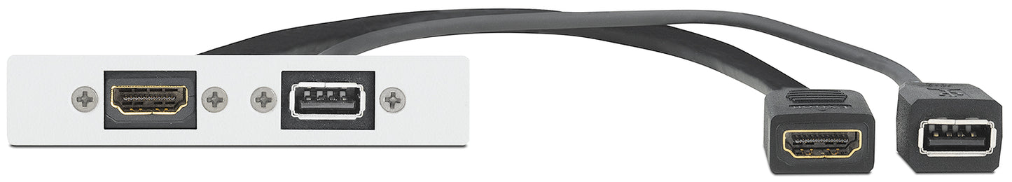 Extron One HDMI Female, One USB A 2.0 Female on Pigtails