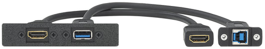 Extron One HDMI Female, One USB A 3.2 Female to USB B Female on Pigtails