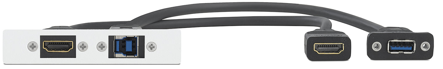Extron One HDMI Female, One USB A 3.2 Female to USB B Female on Pigtails