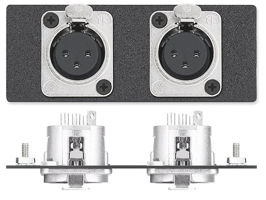 Extron Two XLR 3-pin Female to Solder Cups