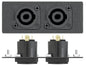 Extron Two Neutrik Speakon Male to Solder Tabs - 4 Pole