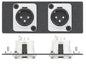 Extron Two XLR 3-pin Male to Solder Cups - Neutrik