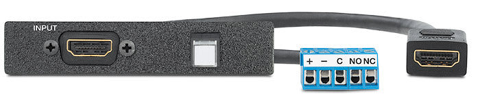Extron One HDMI Female to Female on pigtail, One Momentary Switch to Captive Screw on 4” Pigtail