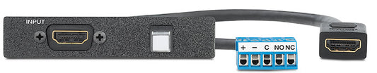 Extron One HDMI Female to Female on pigtail, One Momentary Switch to Captive Screw on 4” Pigtail