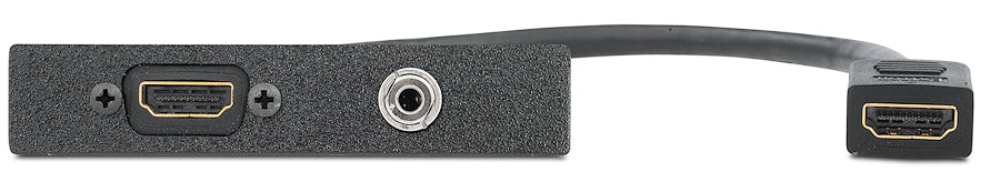 Extron One HDMI Female to Female on Pigtail, One 3.5 mm Stereo Mini Jack to Captive Screw