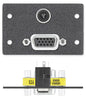Extron One 15-pin HD Female to Female Gender Changer, One 3.5 mm Stereo Mini Jack to Solder Cups RETIRED